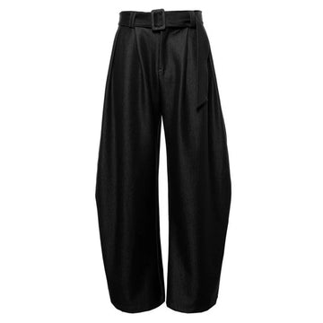 Aidase Mens Suit Pants Belt British Straight Wide-Leg Pants Summer Fashion Personality Versatile Business Casual Pants Men'S Wear 2024 aidase-shop